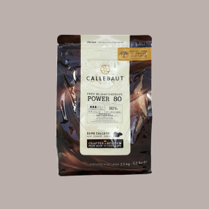 2,5 Kg Cioccolato Copertura Fondente Power 80% Callets Callebaut [110aacdb]