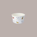 200 Pz Coppetta Gelato Dessert Carta Grande Fantasia Silver 200cc [3c82f532]