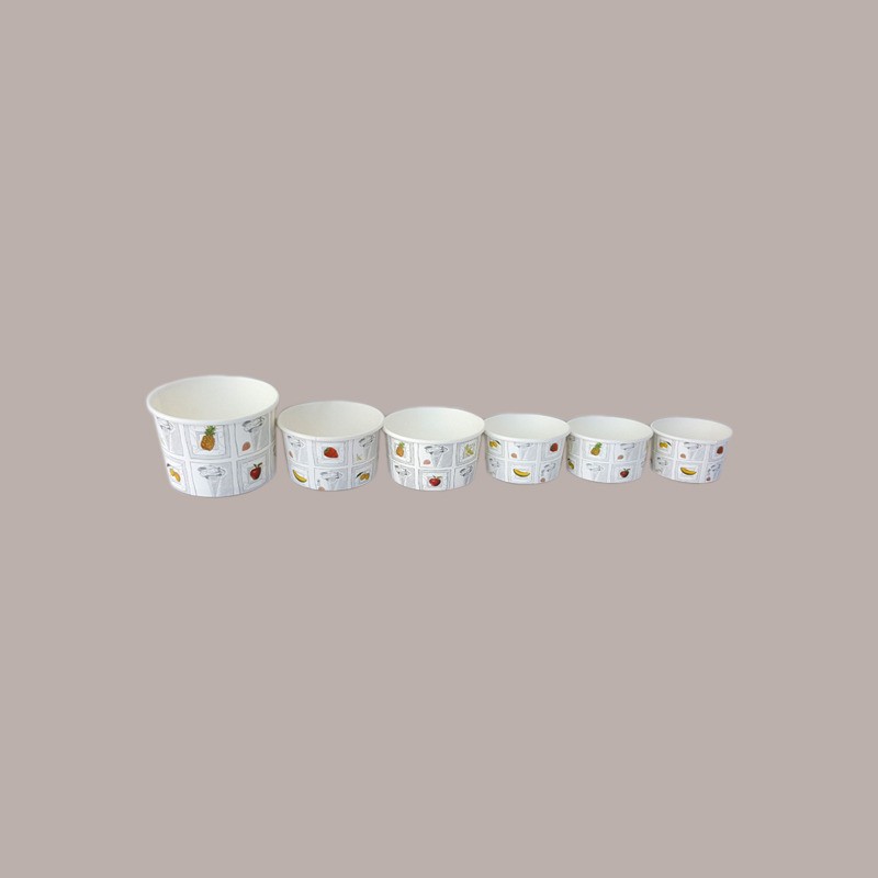 200 Pz Coppetta Gelato Dessert Carta Grande Fantasia Silver 200cc [8a846a4f]