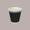 50 Pezzi Bicchiere Termico Carta Politenata Caffè 3oz Black Nero [eebfcc21]