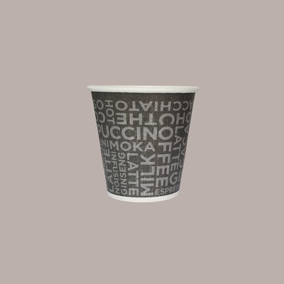 50 Pezzi Bicchiere Termico Carta Caffè 3oz Coffee Black Take Away [48f7a675]