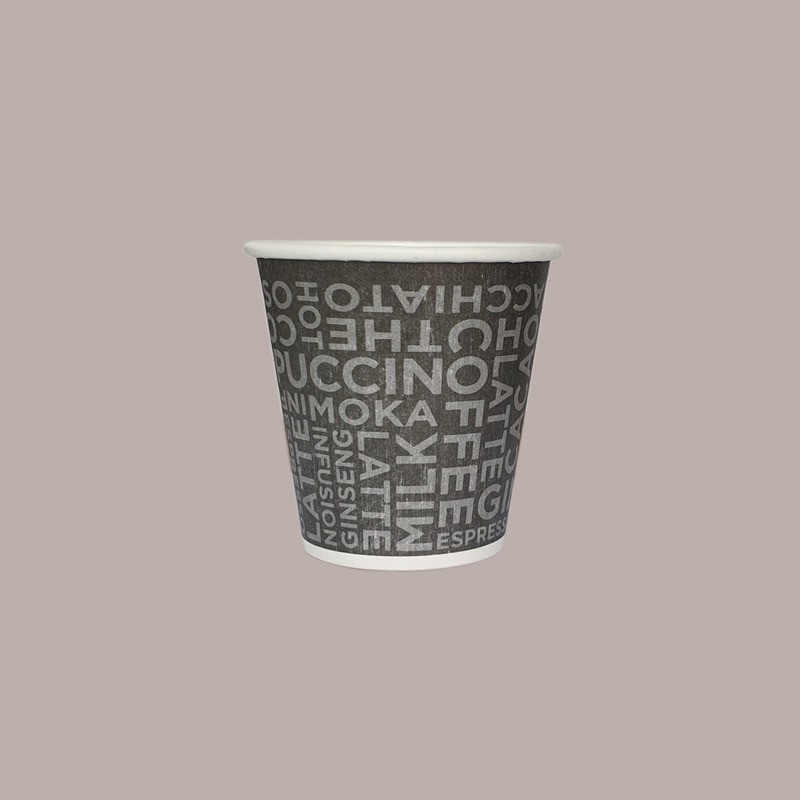 50 Pezzi Bicchiere Termico Carta Caffè 3oz Coffee Black Take Away [48f7a675]