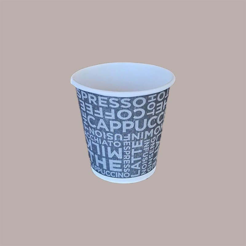 50 Pezzi Bicchiere Termico Carta Caffè 3oz Coffee Black Take Away [853f4d55]