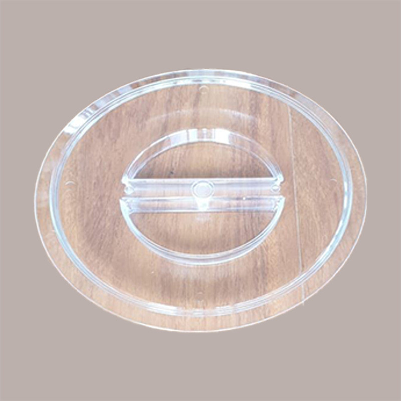 Coperchio in policarbonato trasparente 360x165 mm ALTO 7 centimetri ideale  per coprire le vaschette gelato in acciaio o policarbonato da 360x165 mm