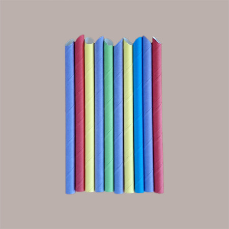 100 Pz Cannucce in Carta Incartate Bubble Tea H200 mm Dm 12mm [2b7eb630]