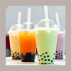 100 Pz Cannucce in Carta Incartate Bubble Tea H200 mm Dm 12mm [0710aaff]