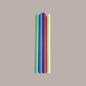 100 Pz Cannucce in Carta Incartate Bubble Tea H200 mm Dm 12mm [40157327]