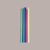 100 Pz Cannucce in Carta Incartate Bubble Tea H200 mm Dm 12mm [40157327]