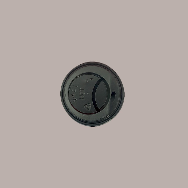 100 Pz Coperchio con Beccuccio Nero Dm6 Bicchieri 4oz  B10BC10 [6c0d0207]