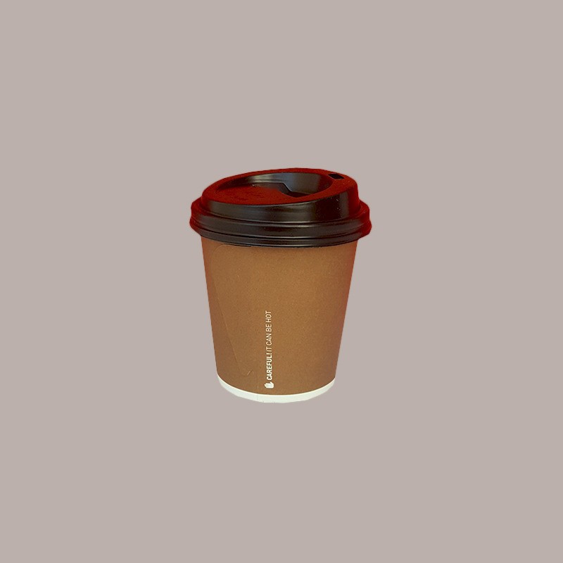 100 Pz Coperchio con Beccuccio Nero Dm6 Bicchieri 4oz  B10BC10 [c6640af0]