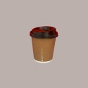 100 Pz Coperchio con Beccuccio Nero Dm6 Bicchieri 4oz  B10BC10 [c6640af0]