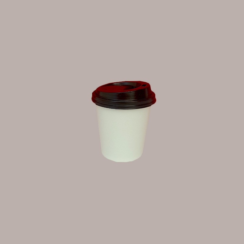 100 Pz Coperchio con Beccuccio Nero Dm6 Bicchieri 4oz  B10BC10 [1f4249fd]
