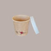 50 Coperchio Carta Beccuccio Bicchiere Cappuccino 200cc BH20 [e4b40579]