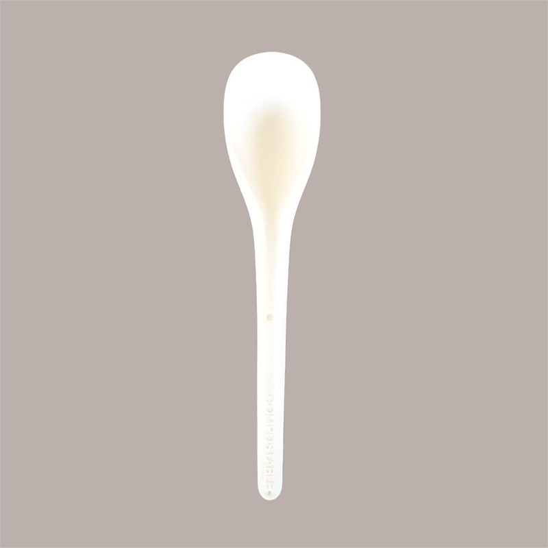200 Pz Cucchiaino 12cm Biodegradabile PLA Beige Imbustato Carta [39c6ca0b]