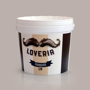 5,5 Kg Loveria Crema Spalmabile Gusto Cioccolato Fondente Leagel