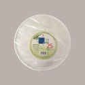 25 Pezzi Piatto Bio Eco Pizza Dm33 in Carta Polpa Pura Cellulosa [eed8ae56]