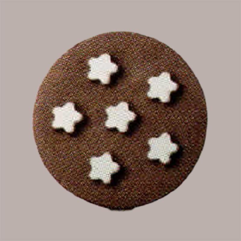 500 Pz Biscotto Cacao per Gelato Stellina Gluten Free BREAK&GO [74335a22]