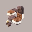 500 Pz Biscotto Cacao per Gelato Stellina Gluten Free BREAK&GO [1a08d82b]