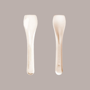 460 Pz (1 Kg) Palettina Gelato Spoon PLA BIO ECO Beige 95 mm [706be974]