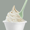 128 Pz Cucchiaino Bio Beige 17,5 cm PLA Yogurt Granita Curvy [75251d63]
