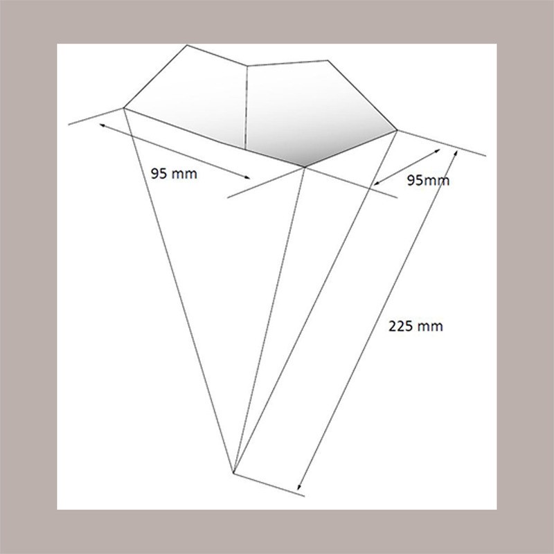 100 Pz Cono Grande Porta Fritti Carta Avana Bio Take Away H225 [421cb5b7]