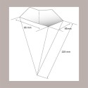 100 Pz Cono Grande Porta Fritti Carta Avana Bio Take Away H225 [421cb5b7]