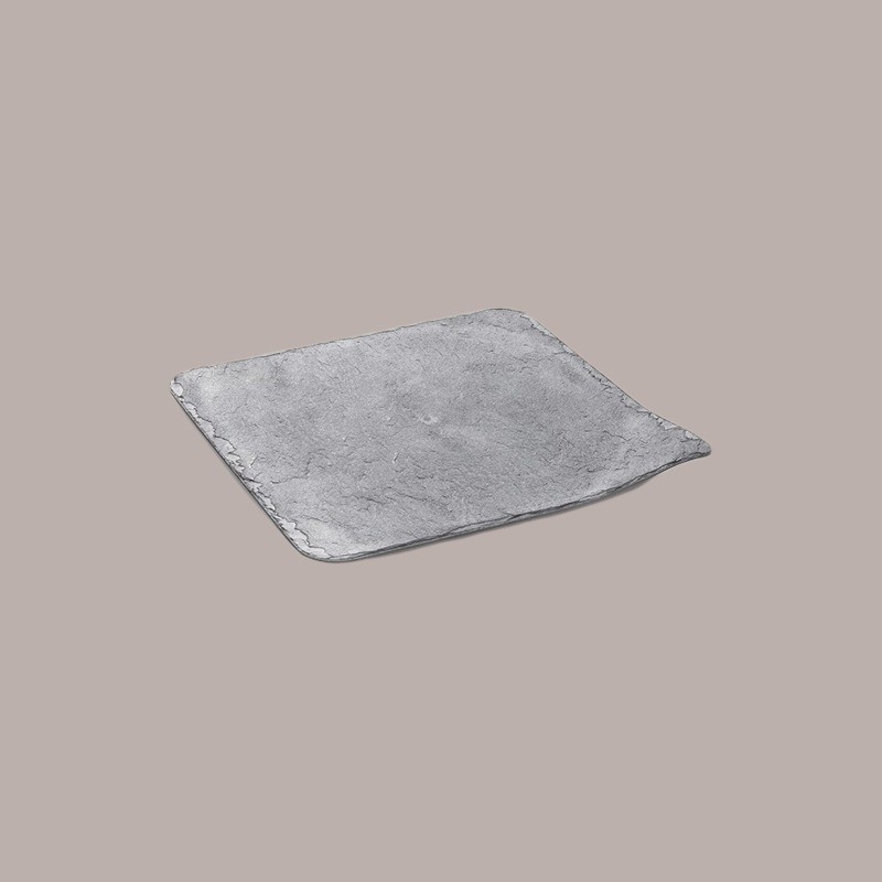 10 Pz Vassoio Stone Quadrato 28x28 Grigio ALCAS per Dolci Torte [9437634d]