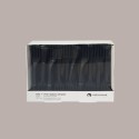 100 Pz Mini Forchetta CPLA Biodegradabile e Compostabile Nero [5f3d2afa]