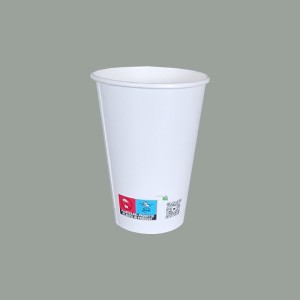 100 Pz Bicchiere Bibita Carta Bianco Biodegradabile Compost 300cc [92d245c8]