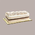 25 Pz Vassoio Rettangolare Medoro Oro Plastica Rigido 15x30 Alcas [c2d23900]