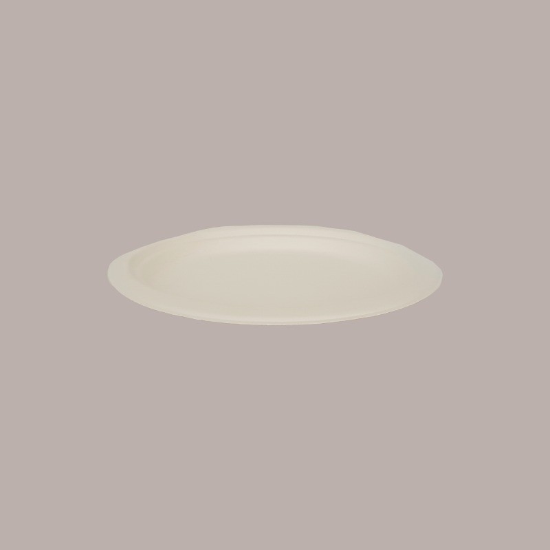 50 Pz Vassoio Piatto Ovale Bio Eco Carta Polpa Cellulosa 26x20cm [9677ac61]