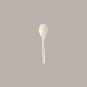 100 Pz Cucchiaino Bianco Gelato Yogurt Spoon CPLA BIO