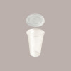 50 Pz Bicchiere PLA BIO 400cc con Coperchio Piatto Taglio Croce [7a7d54b9]