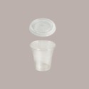 50 Pz Bicchiere PLA BIO 200cc con Coperchio Piatto Taglio Croce [1a9692da]