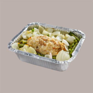 100 Pz Contenitore Vaschetta Alluminio R29L 4 Porzioni 225x175H35 CONTITAL [92e759cf]