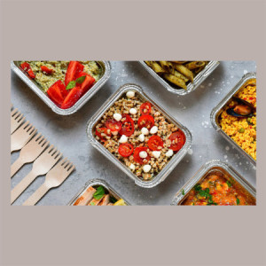 100 Pz Contenitore Vaschetta Alluminio R29L 4 Porzioni 225x175H35 CONTITAL [20aadfd5]