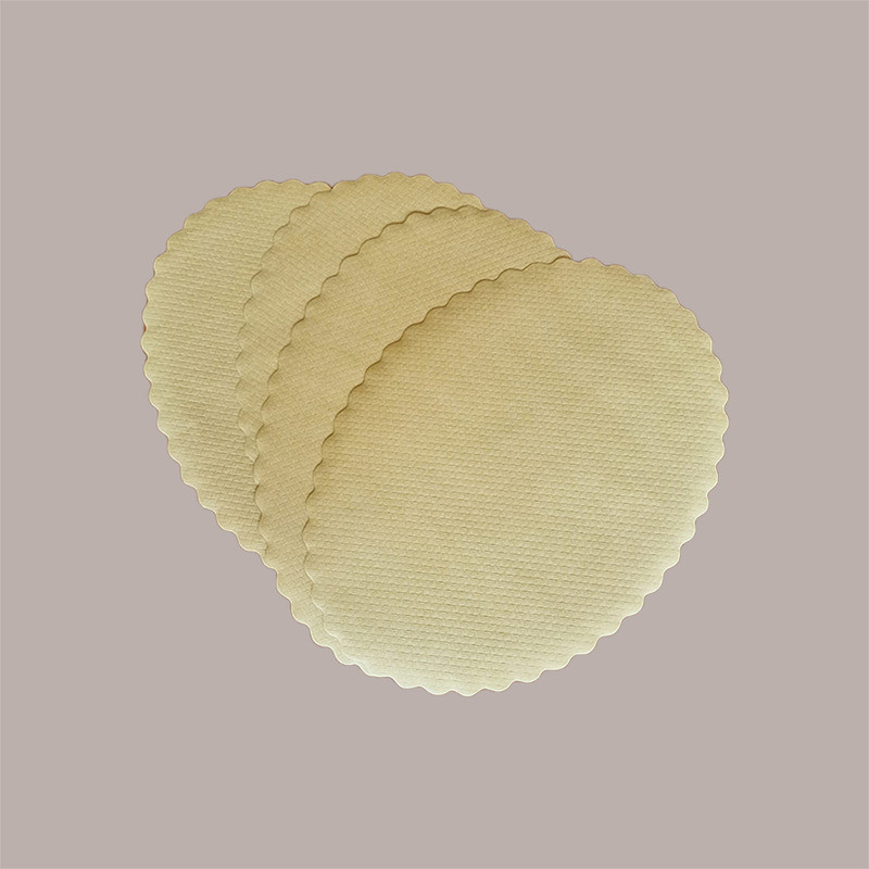 500 Pezzi Sottofritti Ovali Carta Paglia Goffrati Antigrasso 24x33 cm