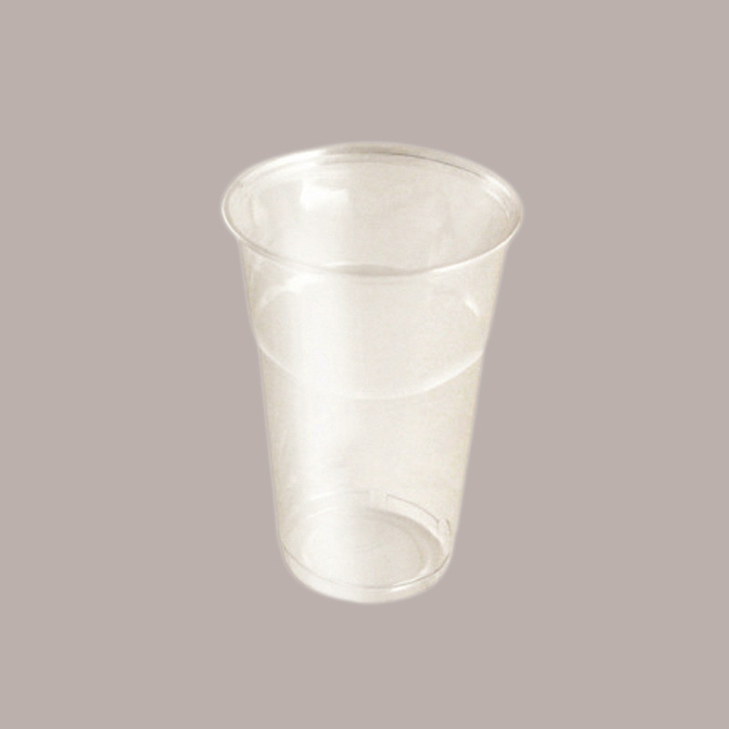 100 Pz Bicchiere Plastica PET 500cc (0,4 L alla Tacca) + Coperchio Cupola  con Foro Bubble Tea