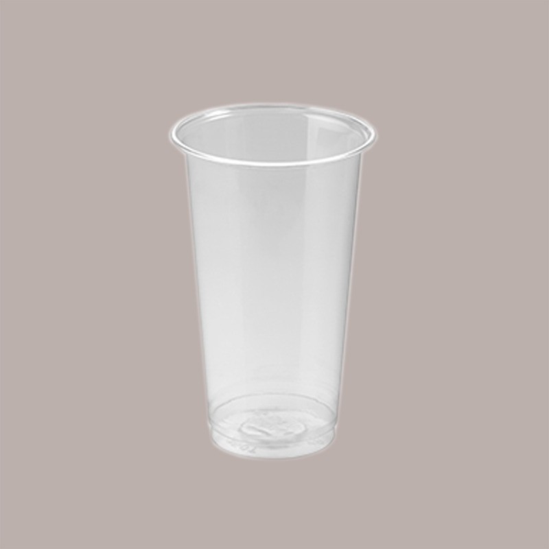 50 Pz Bicchiere PLA Bio Trasparente Tumbler 350cc (0,3 L alla Tacca) + Coperchio Cupola con Foro [8fd199df]