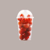 50 Bicchiere Plastica PLA Bio Tumbler 350cc (0,3 L alla Tacca) + Coperchio Piatto Taglio Croce [27a210ca]