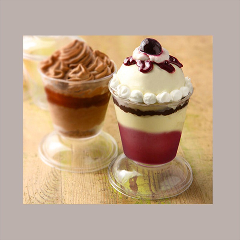 50 Pz Monoporzione ERA Trasparente 120cc Finger Food Mini Dessert [dbf20162]