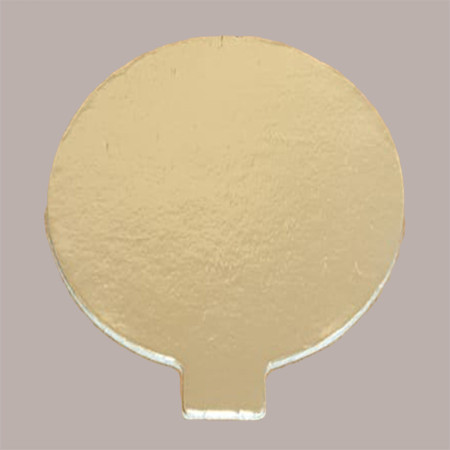 200 Pz Vassoio Disco Monoporzione Tondo in Cartoncino Oro Nero Diametro 8 cm [9330c469]