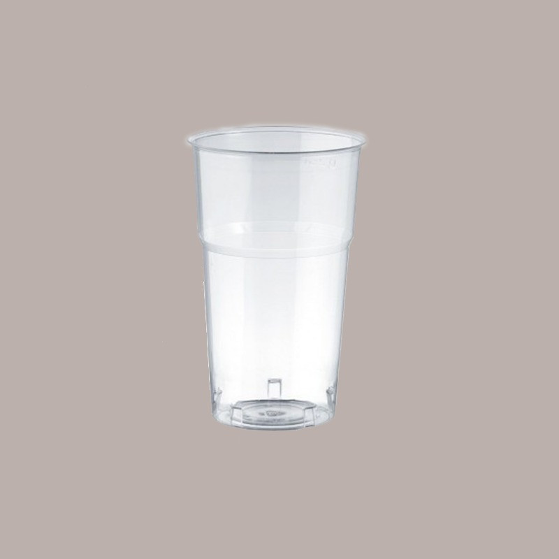 50 Pz Bicchiere Plastica Kristal Cup 300cc (0,25 L alla Tacca) Monouso per  Bibite Fredde