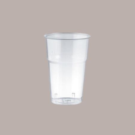 50 Pz Bicchiere Plastica Kristal Cup 400cc (0,3 L alla Tacca - 1/2 Pinta) Monouso Bibite Fredde [bc273b61]
