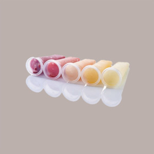 100 Pz Stampo Plastica Trasparente per Ghiaccioli Gelato Calippo Fruitube Icetube [55e66541]