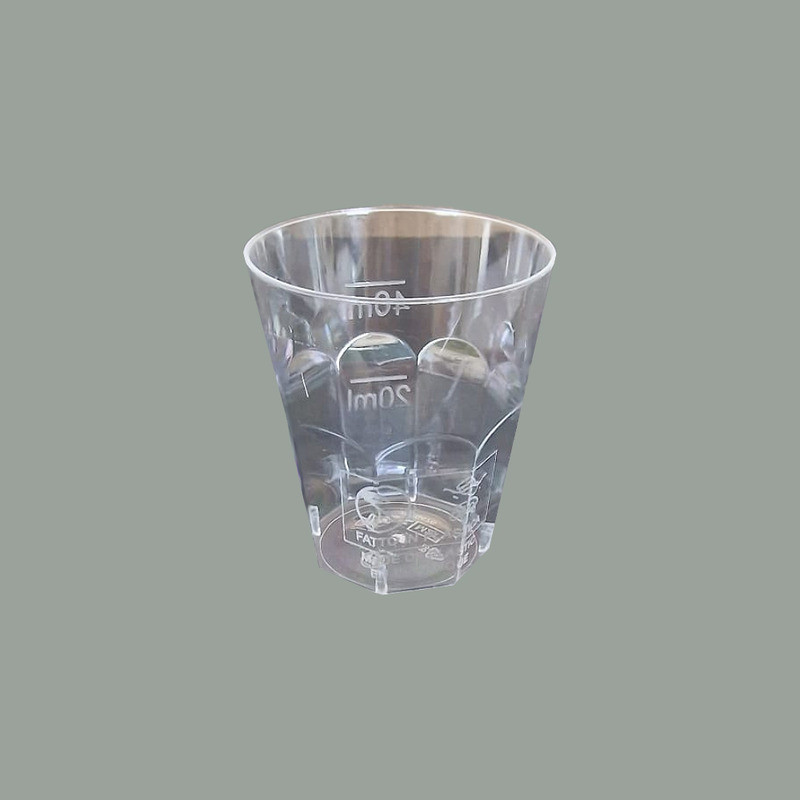 100 Pz Bicchiere Shottino Shot Cicchetto Plastica PS 50cc Monouso Kristal