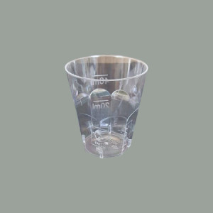 100 Pz Bicchiere Shottino Shot Cicchetto Plastica PS 50cc Monouso Kristal [a8909cf1]