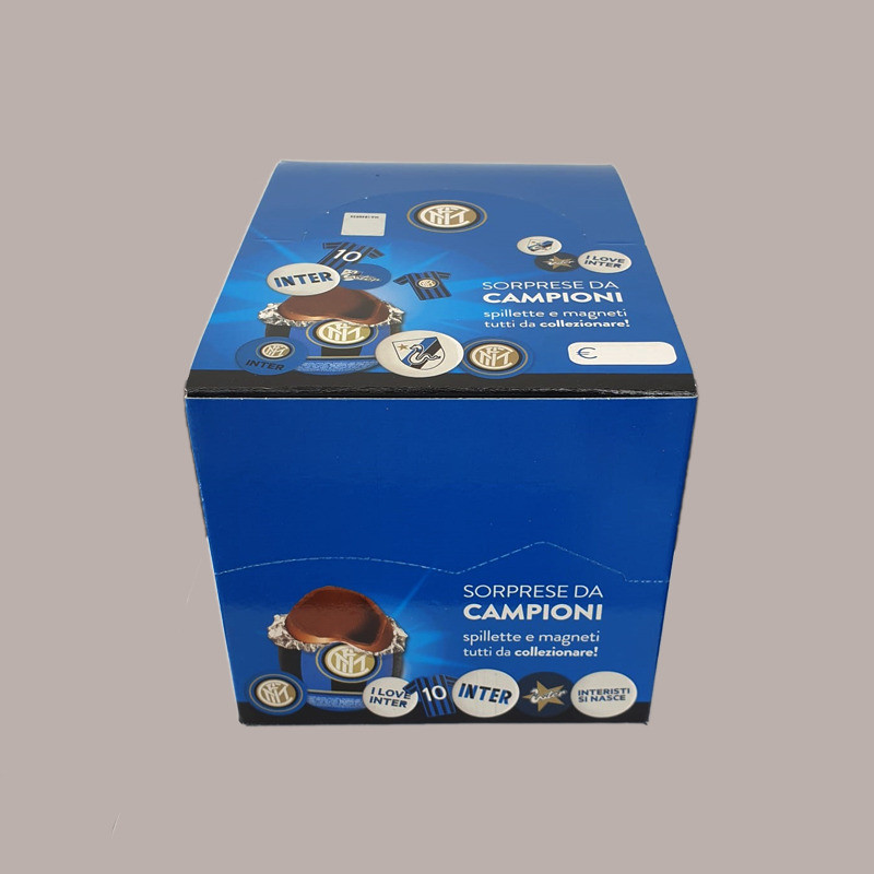 Inter Ovetto Cioccolato al Latte 20 gr con Sorprese Dolfin Espositore da 24 pezzi [0122f6fd]