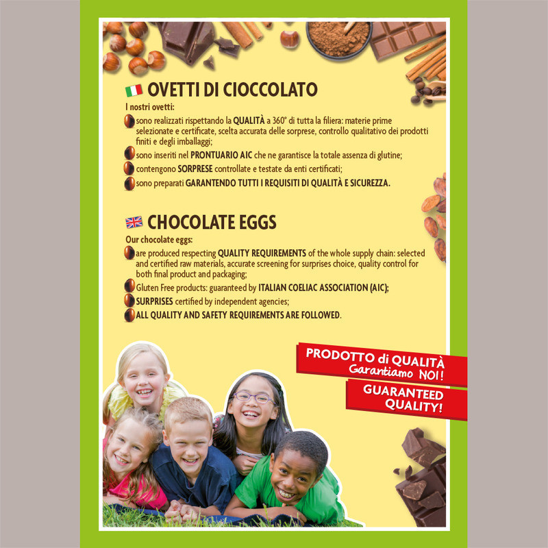 Inter Ovetto Cioccolato al Latte 20 gr con Sorprese Dolfin Espositore da 24 pezzi [d804b5f0]