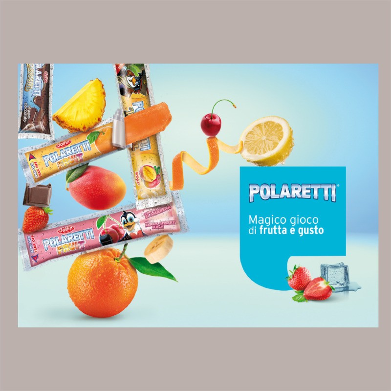 Polaretti Ghiaccioli Fruit Pronti da Gelare con Sorpresa Telo Mare Sun&Fun Edizione Limitata Dolfin 30 Pz (1260 Ml) [bf1448bf]